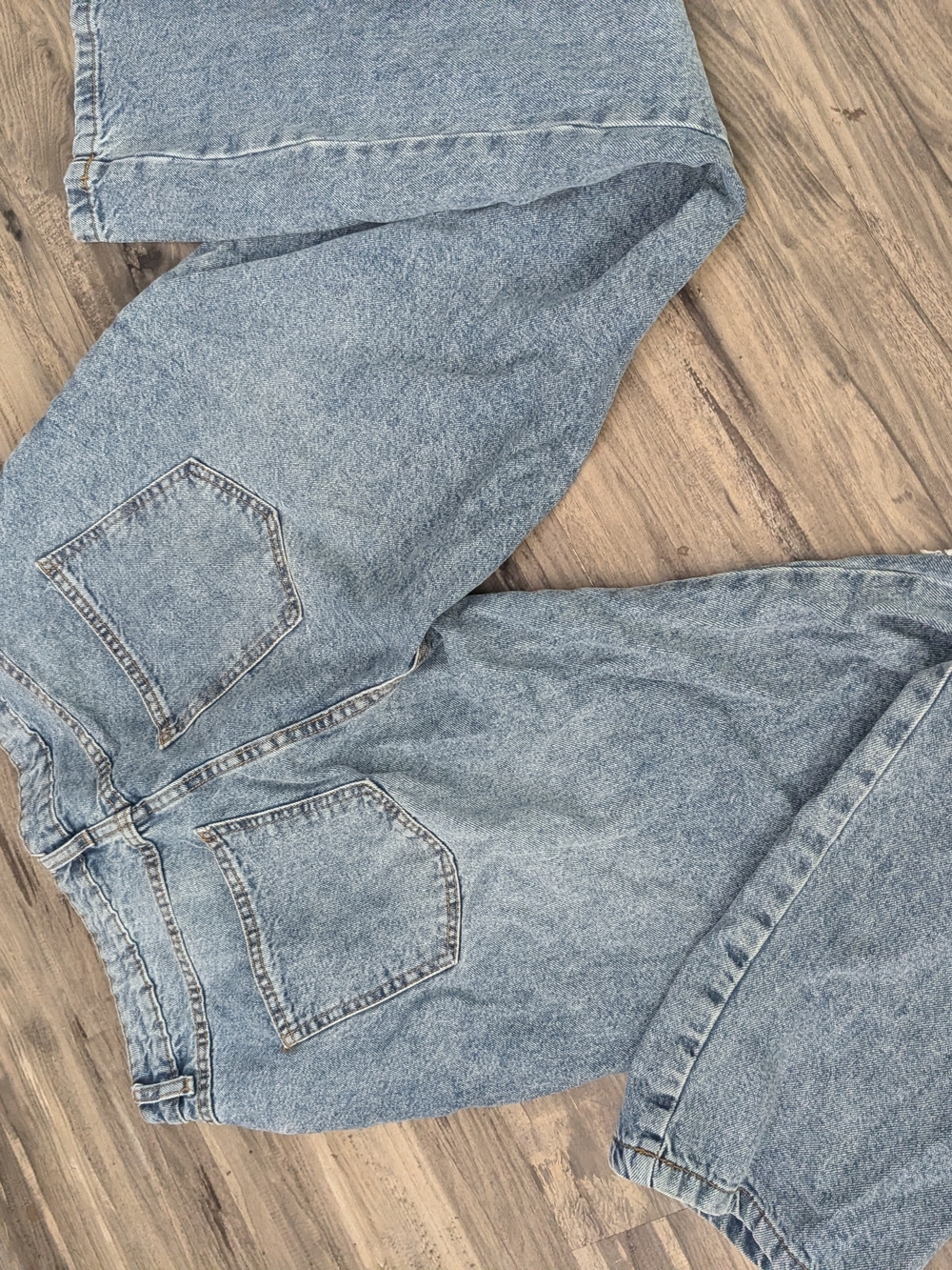 Cotton On Straight Leg Jeans in Light Blue Denim